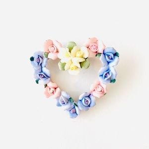 Floral Heart Pin